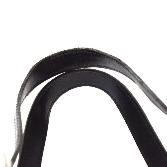 Vintage LOUIS VUITTON Soufflot Hand Bag Epi Leather Black Gold France - Picture 6 of 10